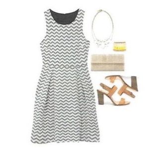 Gray/White chevron dress (41Hawthorn/Stitchfix)